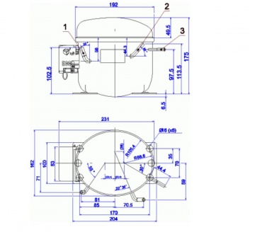 Compresor frigorific Cubigel GL45AA
